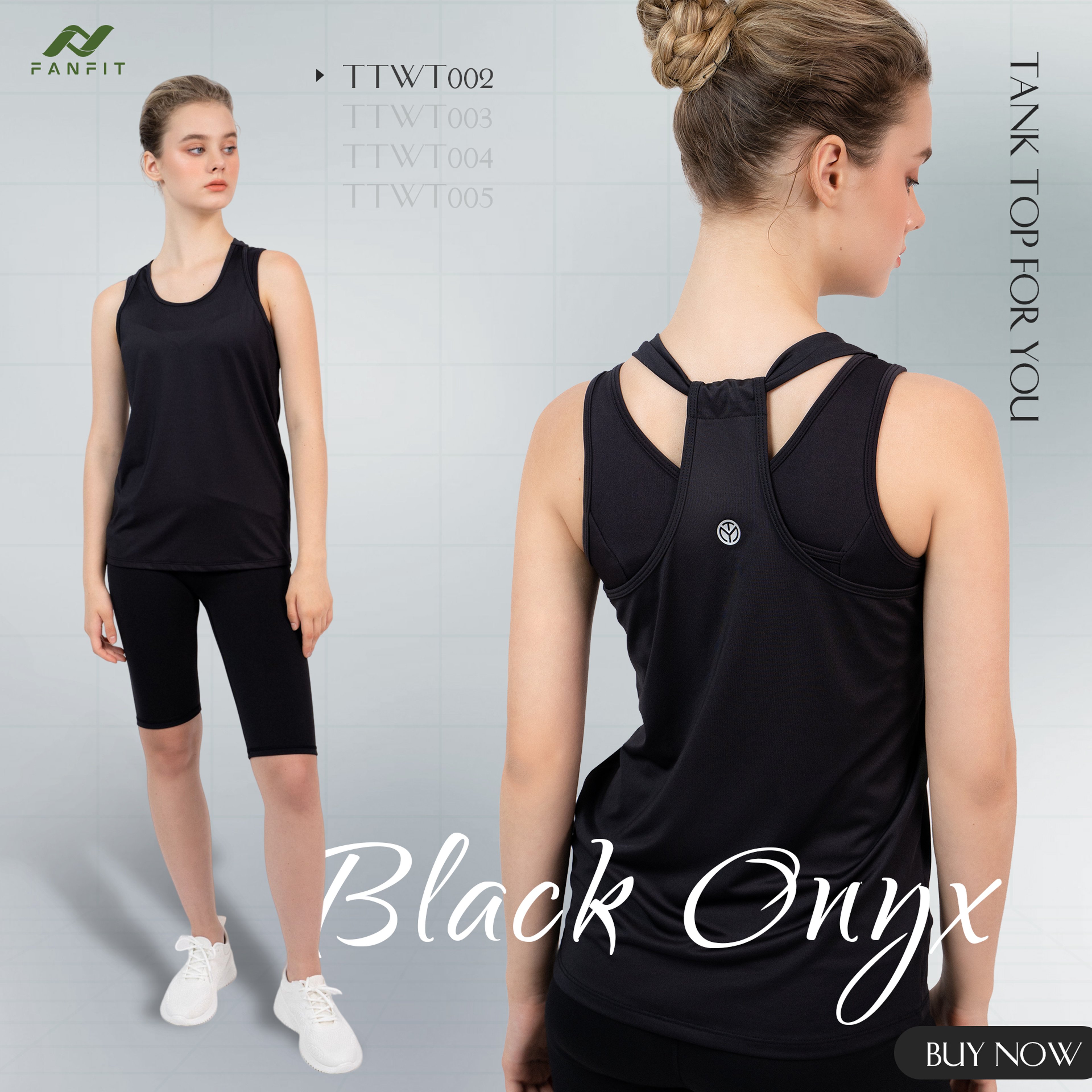 Áo Tank Top Thể Thao Nữ Tập Gym Yoga TYM TTWT002 - Form Rộng, Cách Điệu Nhún Eo - TYM FASHION