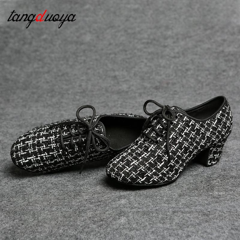 Giày khiêu vũ Latin Phụ nữ Thực hành Giày khiêu vũ Ballroom hiện đại Tango Color: indoor white Shoe Size: 38