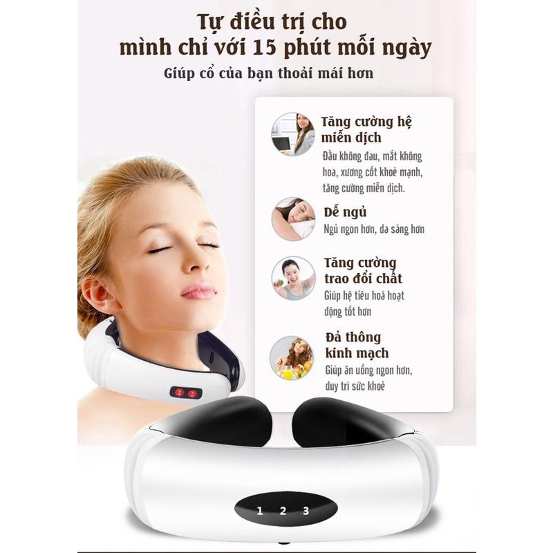 Máy Mát-xa Cổ Vai Gáy Giúp Thư Giãn Cơ Thể, Hỗ Trợ Điều Trị Vật Lý Trị Liệu, Giảm Đau Cổ & Đau Vai Gáy