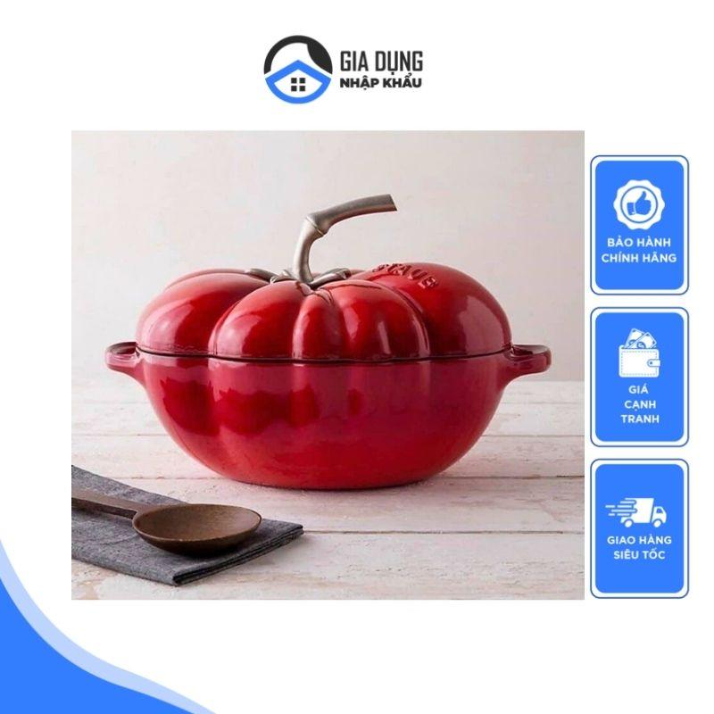 Nồi Gang Bí Ngô Staub, Nồi Gang Đúc Cao Cấp 24cm, Dung Tích 3.5L , Thích Hợp Cho Mọi Loại Bếp, Nhập Đức