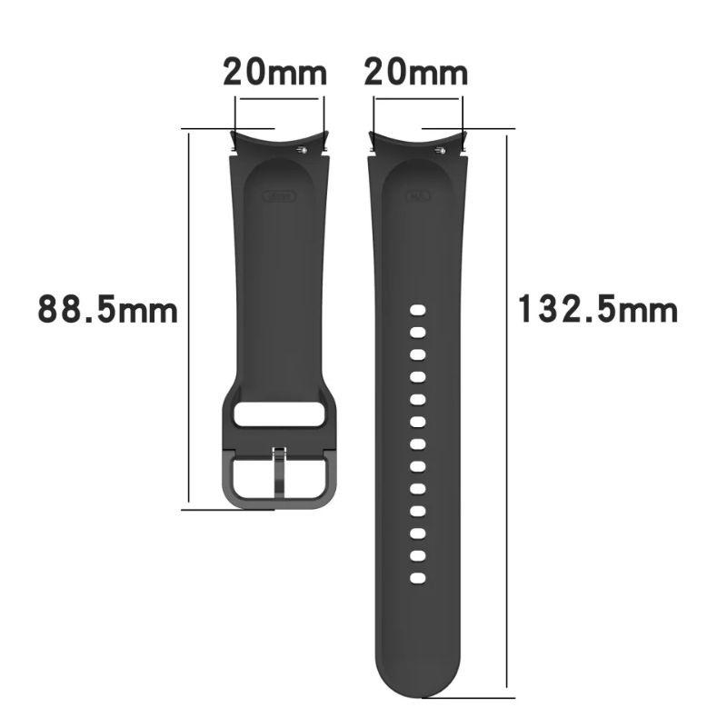 Dây silicon ngàm cong cao dấp dành cho các loại smartwatch có dây 20mm