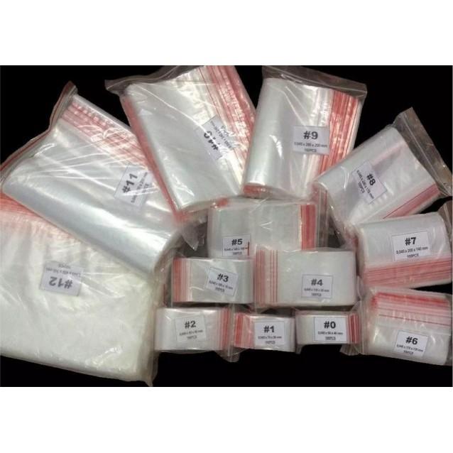 Túi zipper (1kg/gói) có nhiều size, kích cỡ cho khách hàng lựa chọn | Clear zipper bags (1kg/pack)