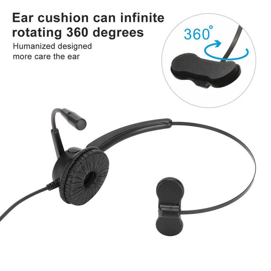 3.5Mm H500 Gọi Trung Tâm Dịch Vụ Tai Nghe Điện Thoại Giao Thông Tai Nghe Chụp Tai Khách Hàng Giao Tiếp Nóng 360 Độ Tai Nghe Máy Tính