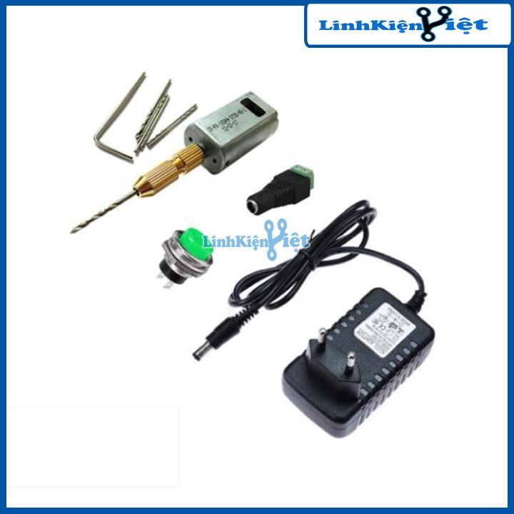 Combo máy khoan mini 180 5V Siêu Khỏe V2 Cực Chuẩn