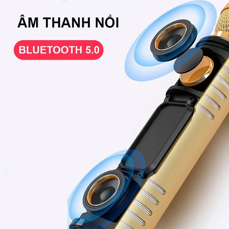 Micro Karaoke Kèm Loa Bluetooth Không Dây Cực Hay - Hàng Chính Hãng PKCB