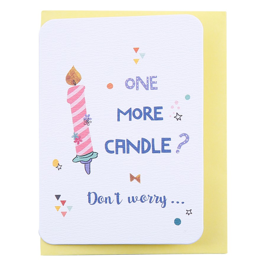 Thiệp Sinh Nhật Maisen One More Candle