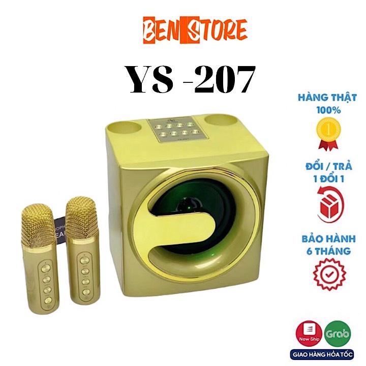 Loa Bluetooth Karaoke YS-207. Tặng Kèm 2 Micro Không Dây, Hỗ Trợ Hiệu Ứng Đổi Giọng, Điều Chỉnh Vang Nhại Độ Bền Rất Cao