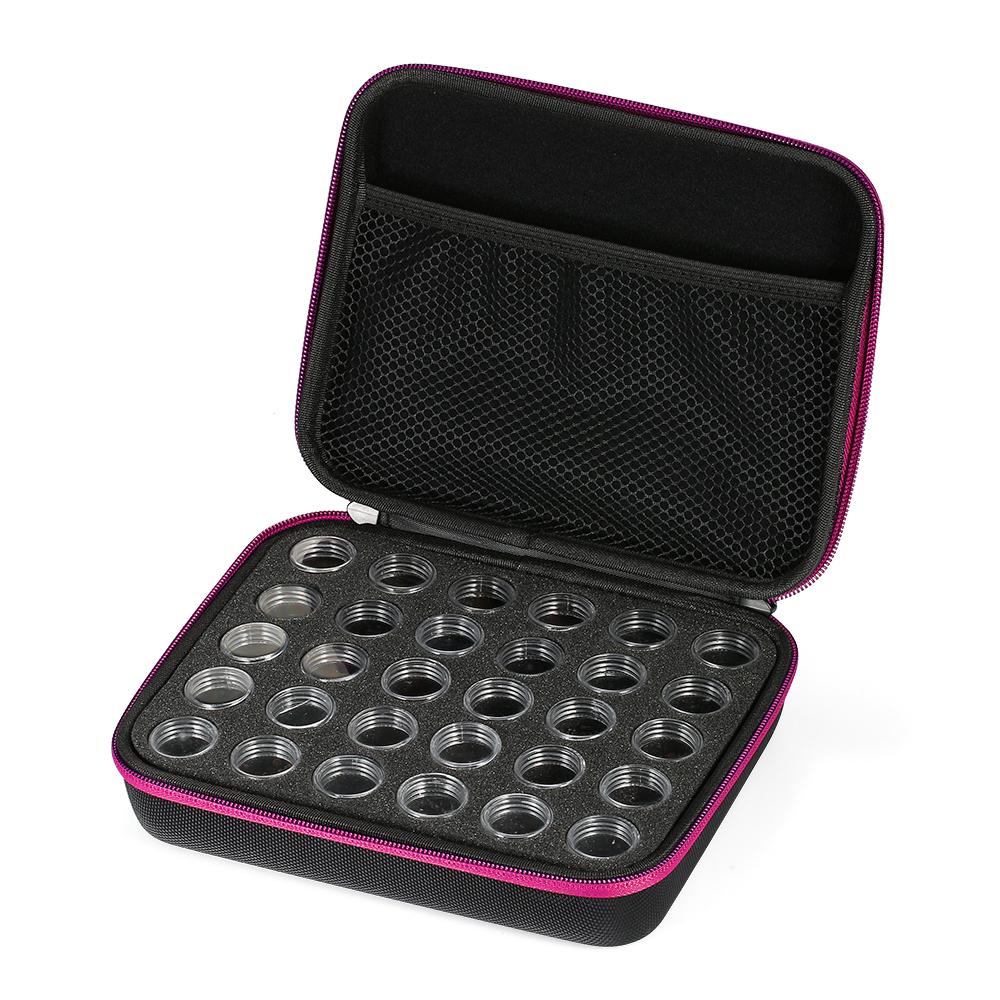 Hộp đựng kim cương giả làm tranh đính đá với 30 ngăn bằng nhựa,có đệm EVA, chống va đập và chống rơi