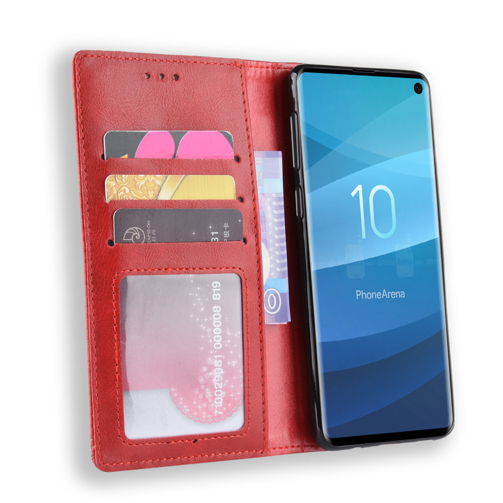 Bao da dạng ví, nam châm dành cho Samsung Galaxy S10 5G Luxury Leather Case - Hàng nhập khẩu