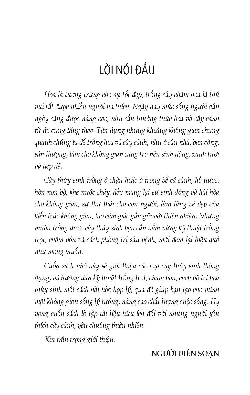 Nông Nghiệp Xanh, Sạch - Kỹ Thuật Trồng Cây Và Hoa Thuỷ Sinh (Tái bản)
