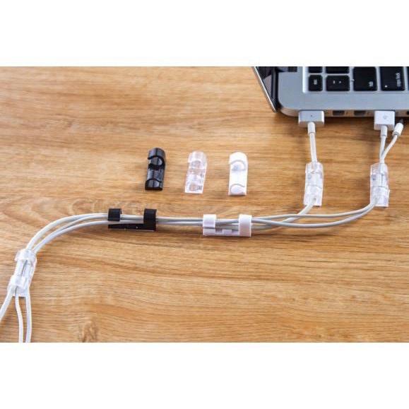 Vỉ 20c Keo 3m Nẹp Cố Định Dây Điện Kẹp Giữ Cáp Sạc Nẹp Dây Điện Chống Rối 88068