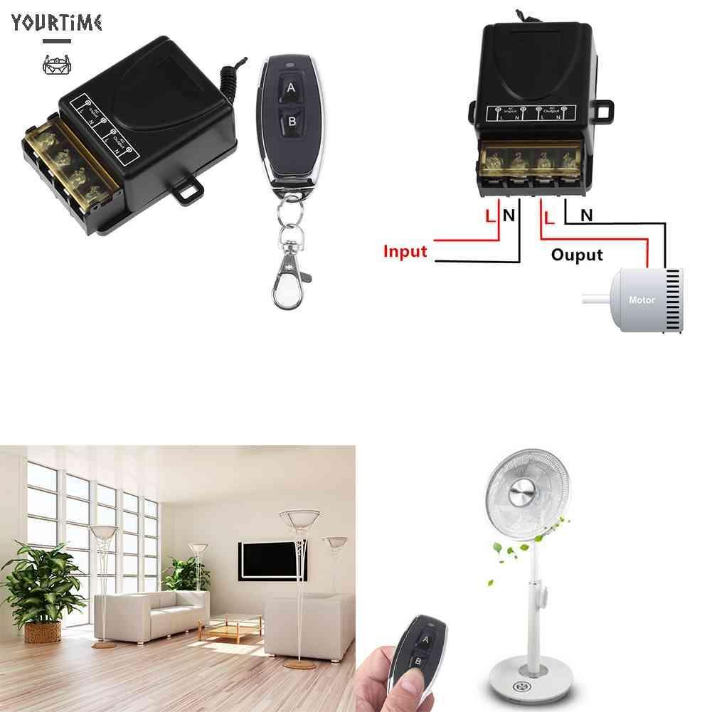 Công Tắc Rơ Le Điều Khiển Từ Xa AC 220V 1Ch Cho Cửa Garage