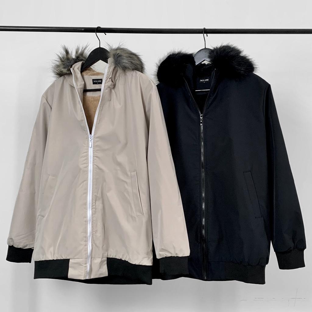 Áo khoác lót lông Fur Jacket, Áo Khoác KaKi Nam Nữ Unisex Trẻ Trung JACK LANE