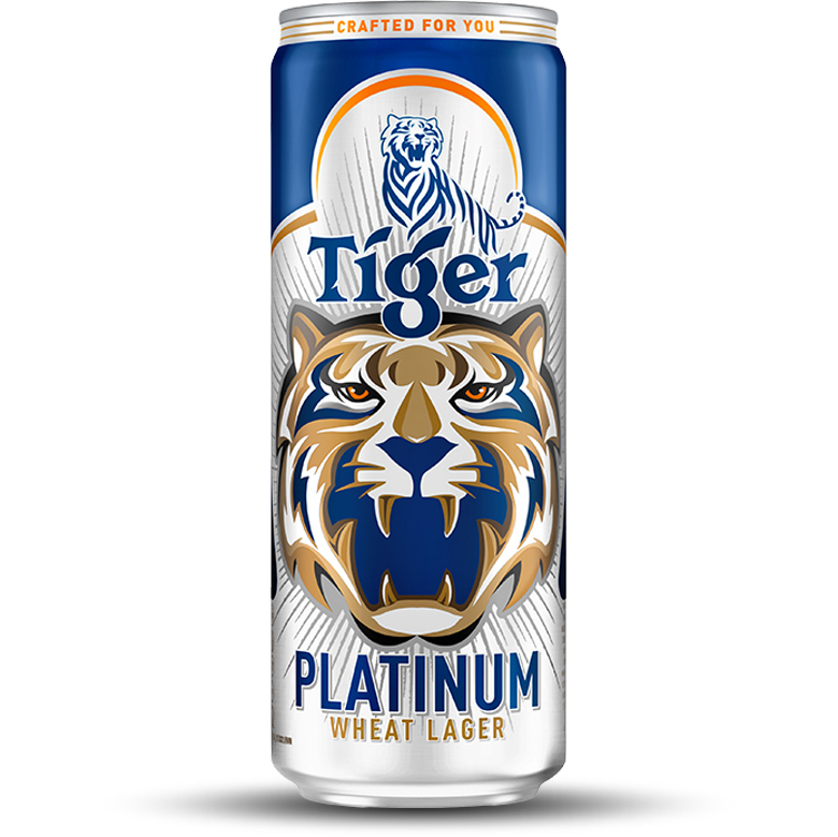 Lốc 6 lon bia lúa mì Tiger Platinum Wheat Lager 330ml/lon