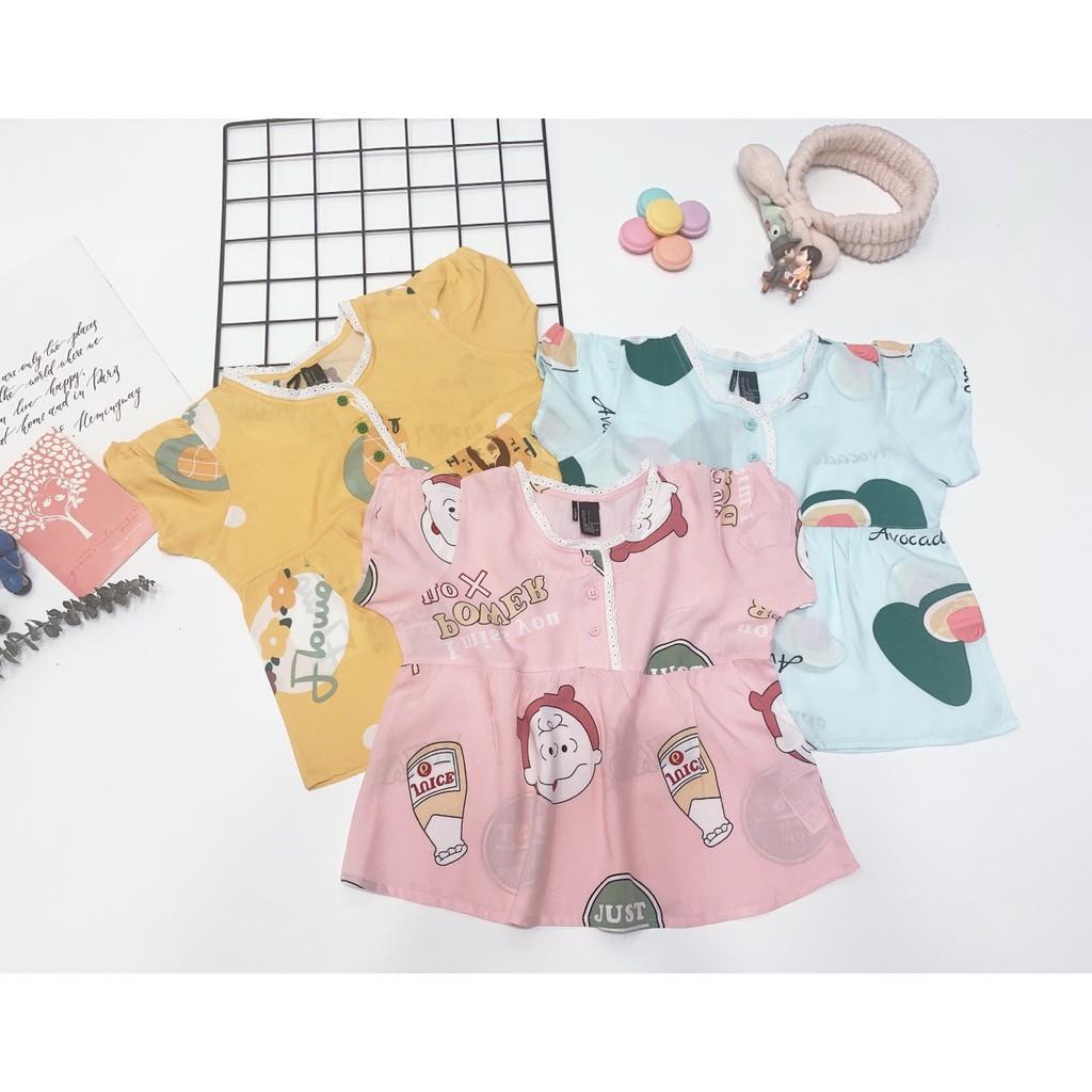 Đồ bộ tole lửng phối ren cho bé