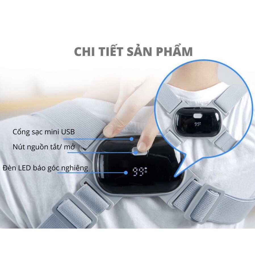 Đai Chống Gù Lưng Trẻ Em Người Lớn Nhật Bản Smart Pose Nẹp Lưng Chống Gù Nam Nữ Chống Đau Lưng Thoát Vị Đĩa Đệm Hiệu Quả Như Ghế Chống Gù Balo Chống Gù Tự Động Nhắc Nhở Màn Hình Đèn Led Bộ Đếm Tự Động