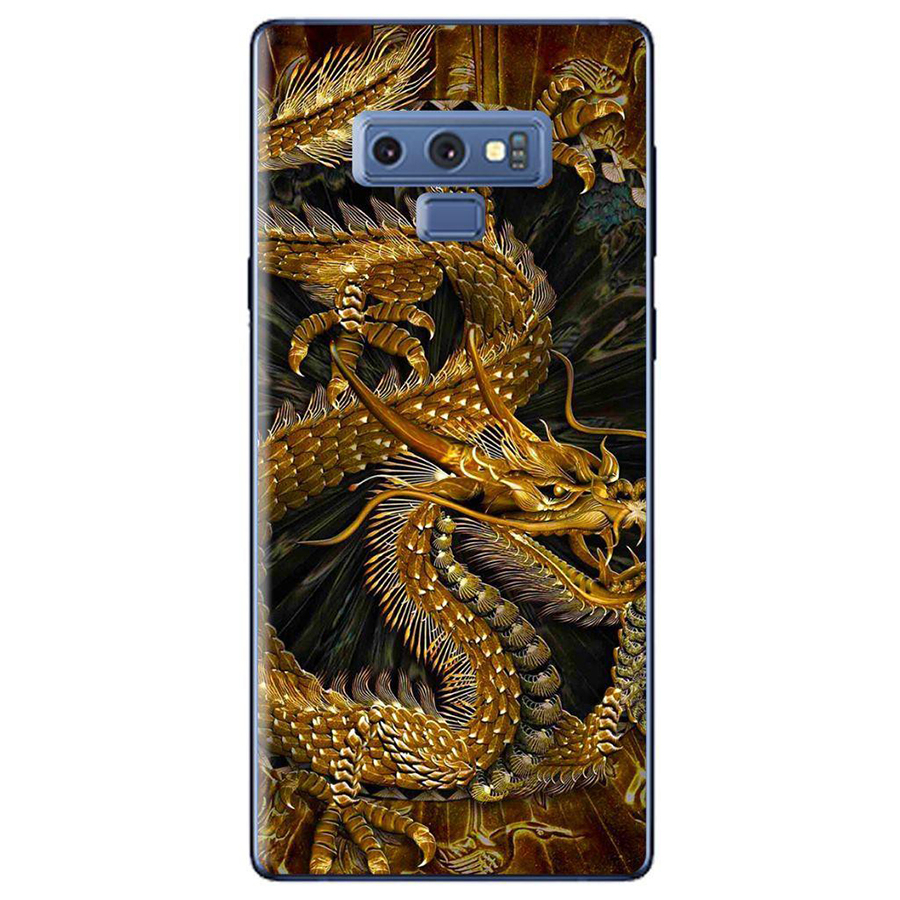 Ốp Lưng Dành Cho Samsung Galaxy Note 9 - Rồng Nền Đen