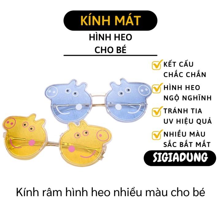 Kính Râm Cho Bé - Kính Mát Thiết Kế Hình Heo Peppa Tránh Tia UV Và Bụi Cho Bé 6397