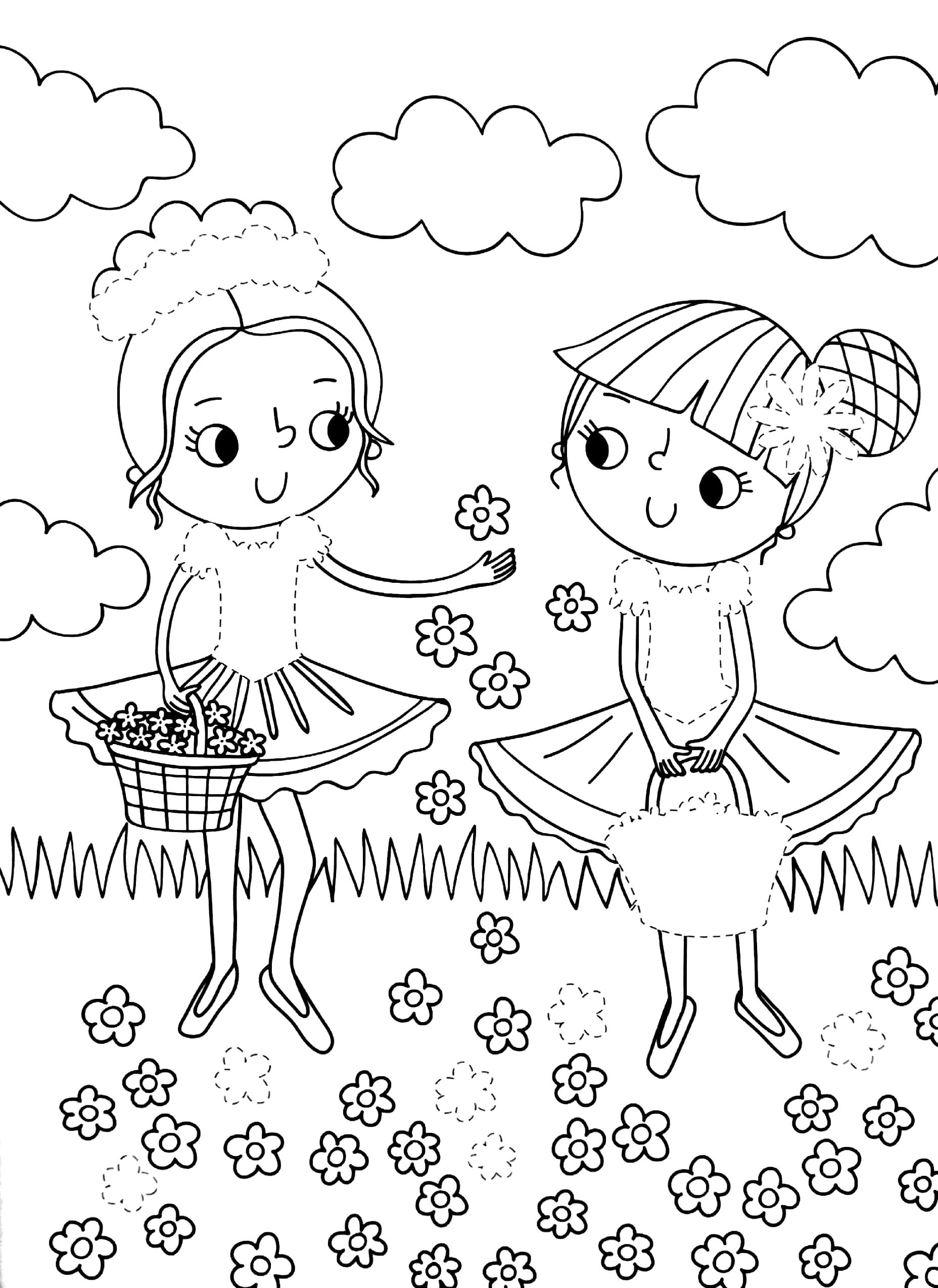 Dress Me Up: Ballerinas - Colouring &amp; Activity