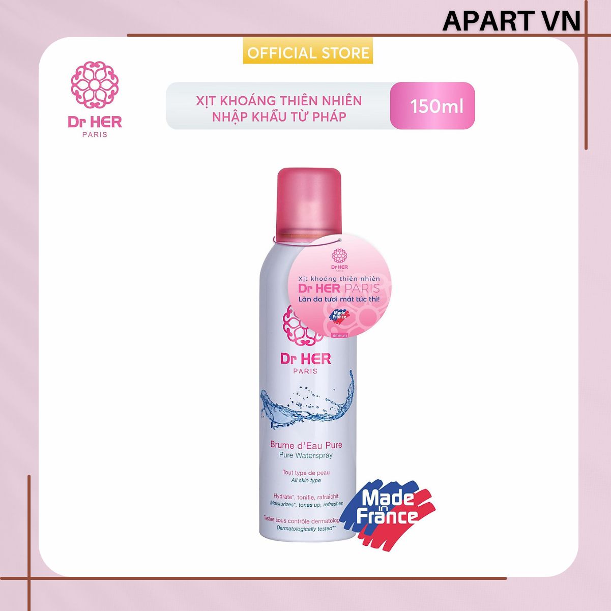 Xịt Khoáng Pháp Dr Her-150ml