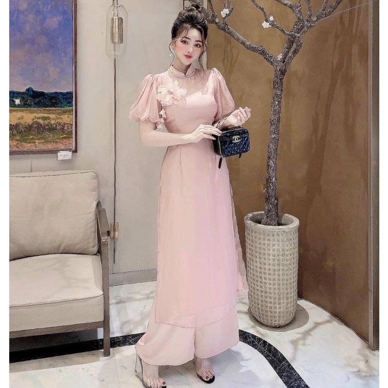Áo Dài Đi Chơi LABELLE Nhiều Màu TKCC148