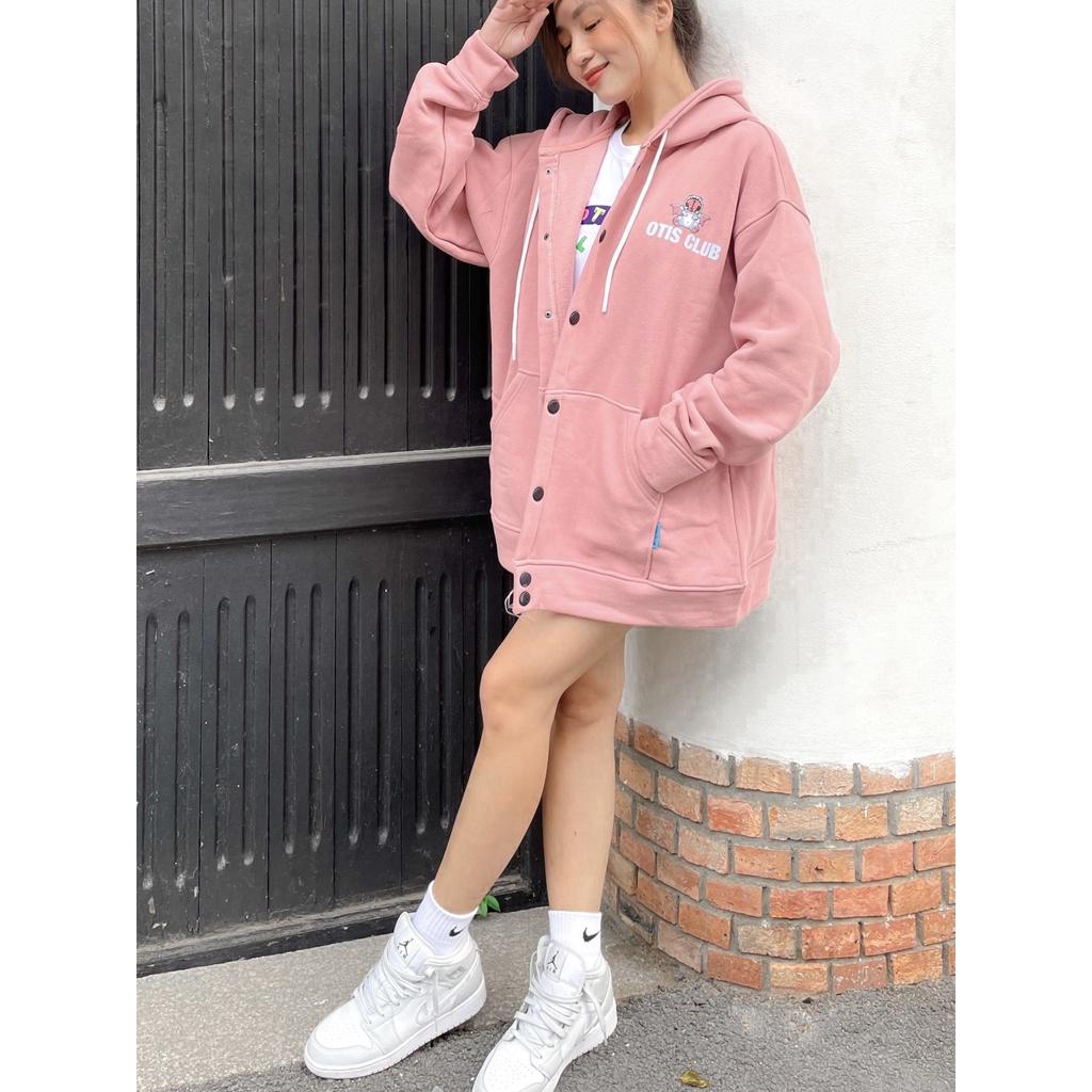ÁO KHOÁC HOODIE NÚT GÀI BASIC