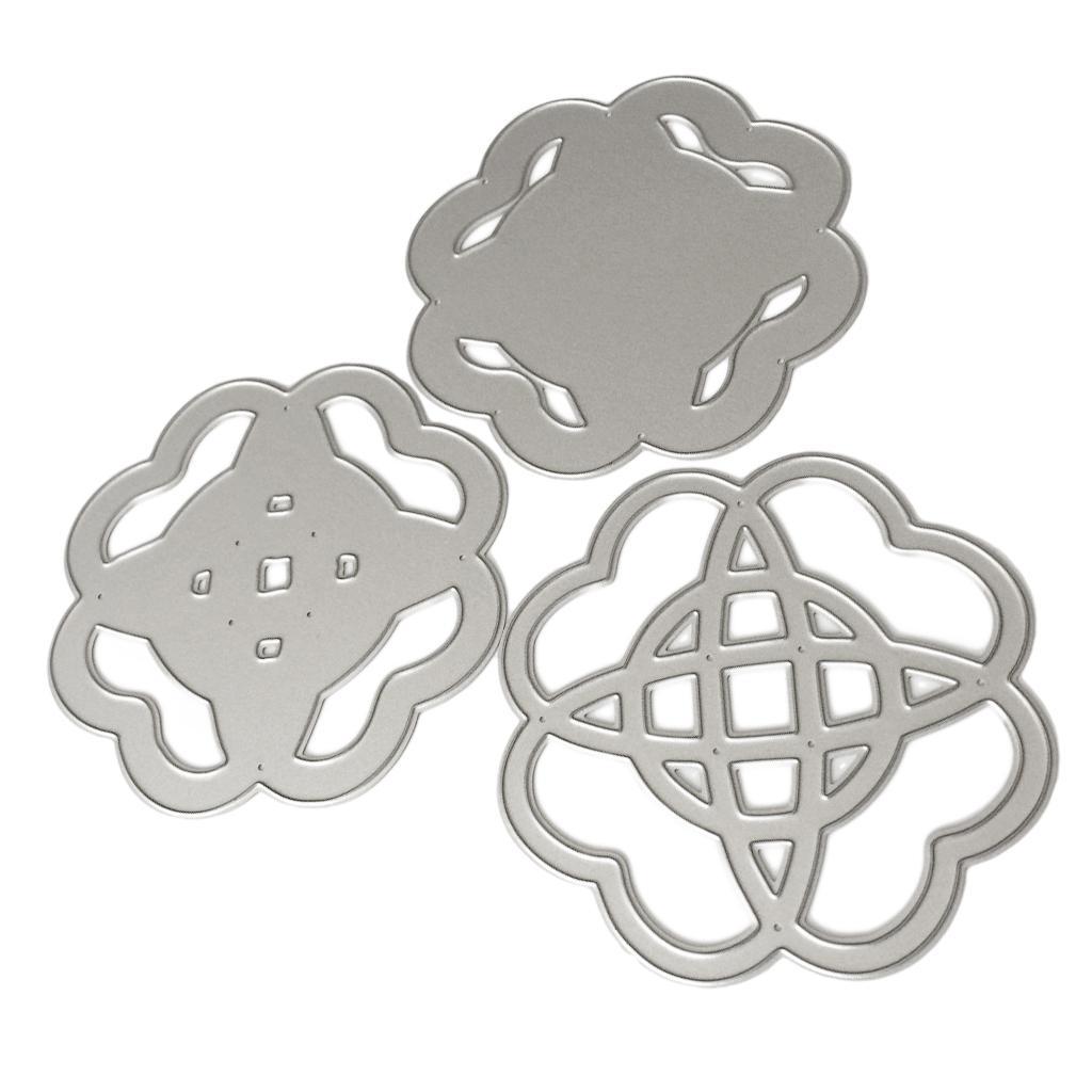 3Pcs Metal DIY Cutting Dies Scrapbook Photo Album Card Making Tool Embossed