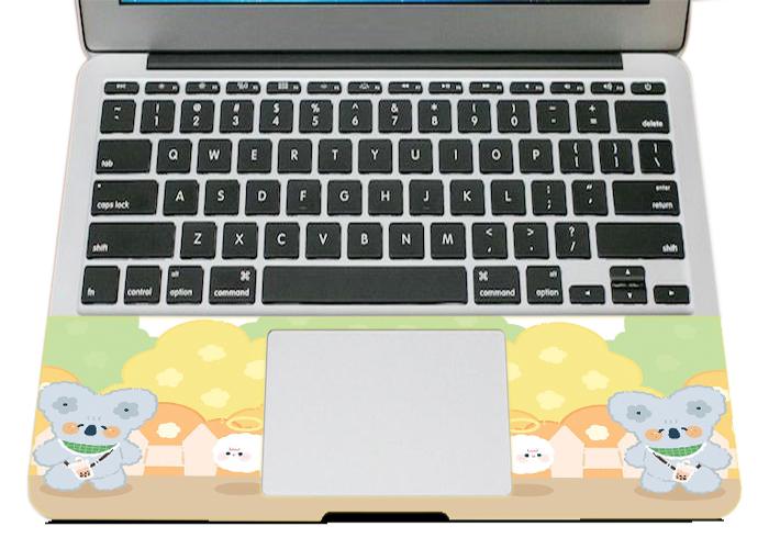 Mẫu Dán Skin Trang Trí Mặt Ngoài + Lót Tay Laptop Hoạt Hình LTHH - 854