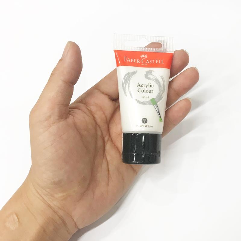 Tuýp Màu Vẽ Acrylic 30ml Pearl White