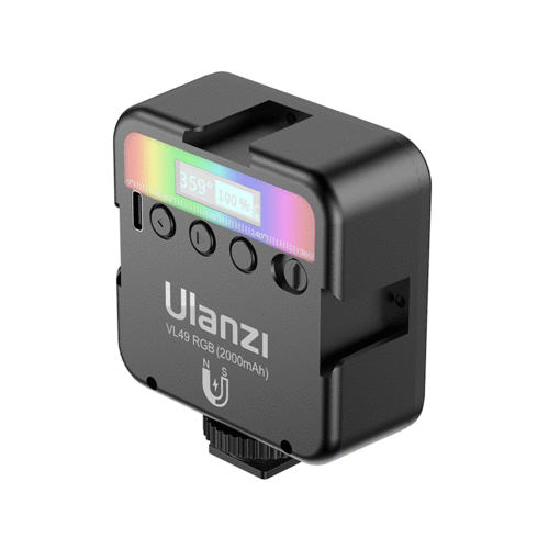 ULANZI VL49 RGB (2500-9000K) - HÀNG CHÍNH HÃNG - Đèn Led Đổi Màu RGB, tích hợp pin 2000mAh