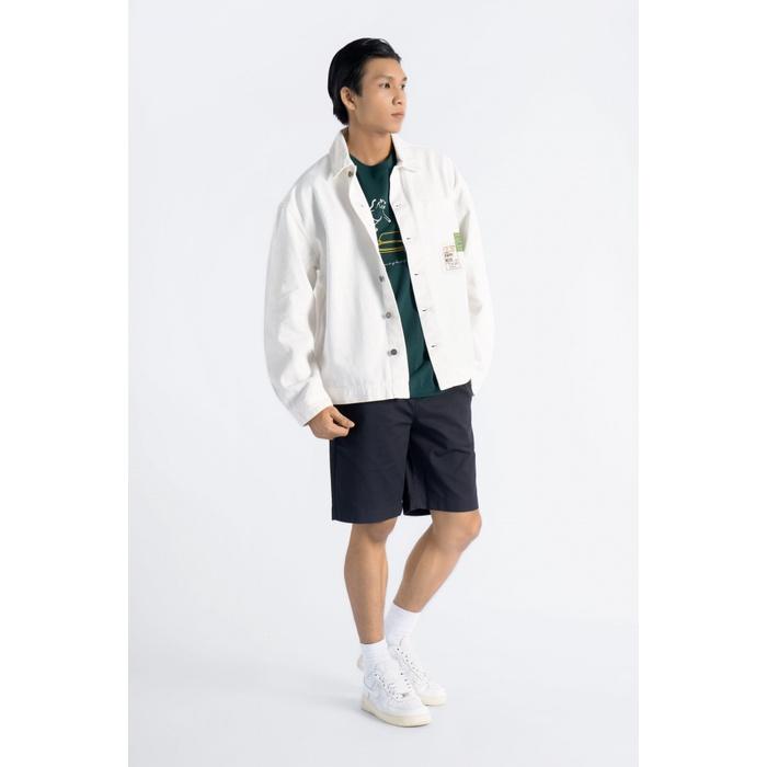 ÁO KHOÁC JEAN NAM MÀU TRẮNG FORM REGULAR - 10S22DJA001 | LASTORE MENSWEAR