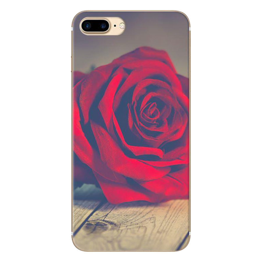 Ốp Lưng Dành Cho iPhone 8 Plus/ 7 Plus Cành Hồng