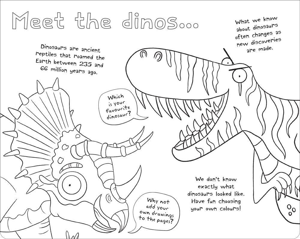 Sách ngoại văn: Ultimate Colour-in - Dinosaur