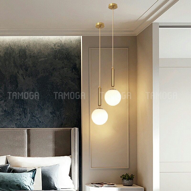 Đèn thả trần hình quả cầu tròn HAPOVA DT 5008 + Tặng kèm bóng led