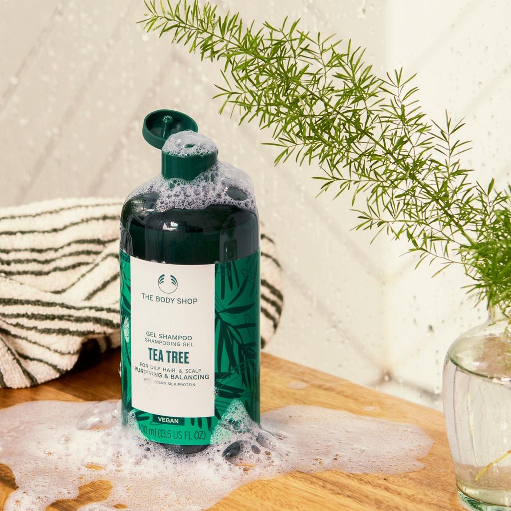 Dầu gội tràm trà The Body Shop Tea Tree Purifying and Balancing Shampoo 400ml