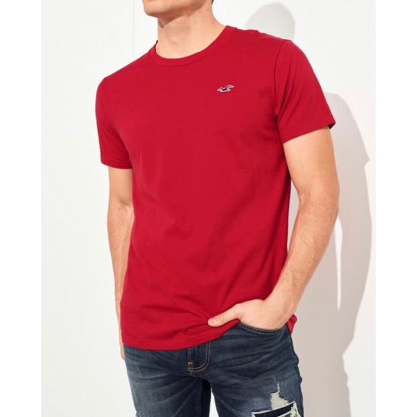Áo thun nam Áo phông Hollister ngắn tay cổ tròn 100% cotton xuất xịn - BASIC BRO