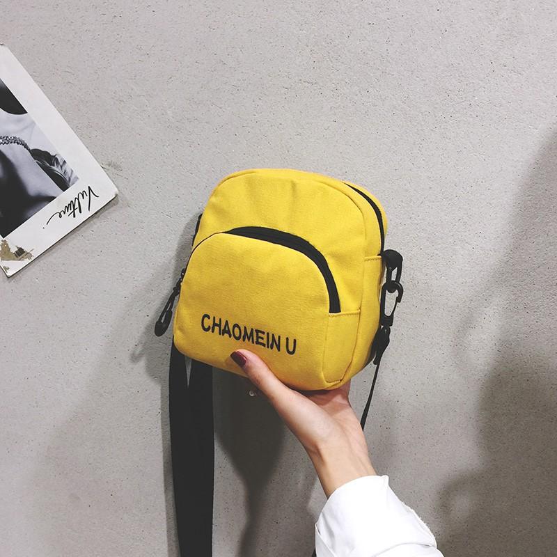 Versatile Bag Women's Bag New Fashion Canvas Bag Summer Little Fresh Girl's Crossbody Bag
