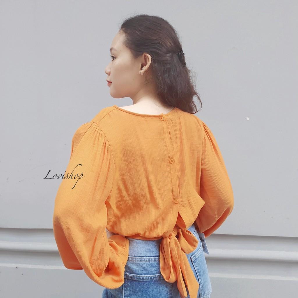Áo croptop nơ sau Lovi