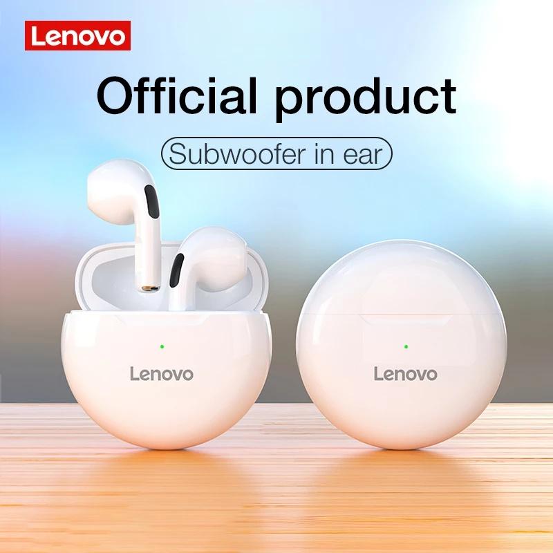 Tai nghe bluetooth 5.0 không dây LENOVO ht38 âm thanh nổi giảm ồn không thấm nước với micro thời lượng pin siêu dài-Hàng chính hãng