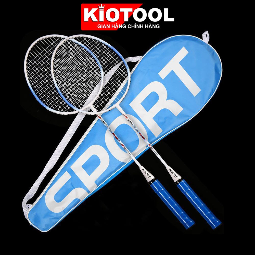 Bộ 2 Vợt cầu lông Kiotool hợp kim chắc chắn dành cho người mới bắt đầu + Kèm túi vợt