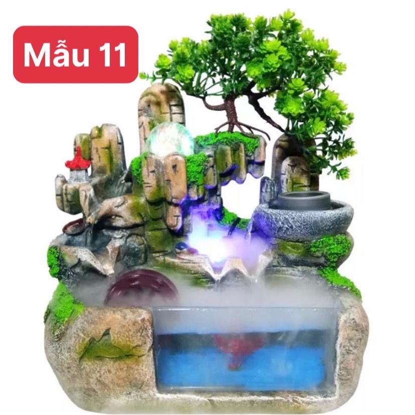 Thác nước phong thủy tiều cảnh Hòn Non bộ, bể cá mini (KO KÈM KHÓI. KHÓI ĐẶT THÊM)