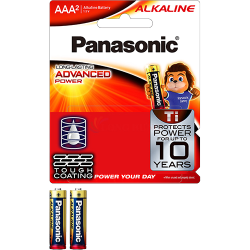 Vỉ Pin kiềm Panasonic Alkaline AAA LR03T (2 viên/4 viên/10 viên) - Hàng chính hãng