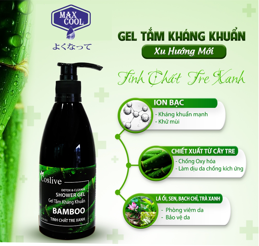 Gel Tắm Kháng Khuẩn Coslive Dành Cho Nam ( 700ml )