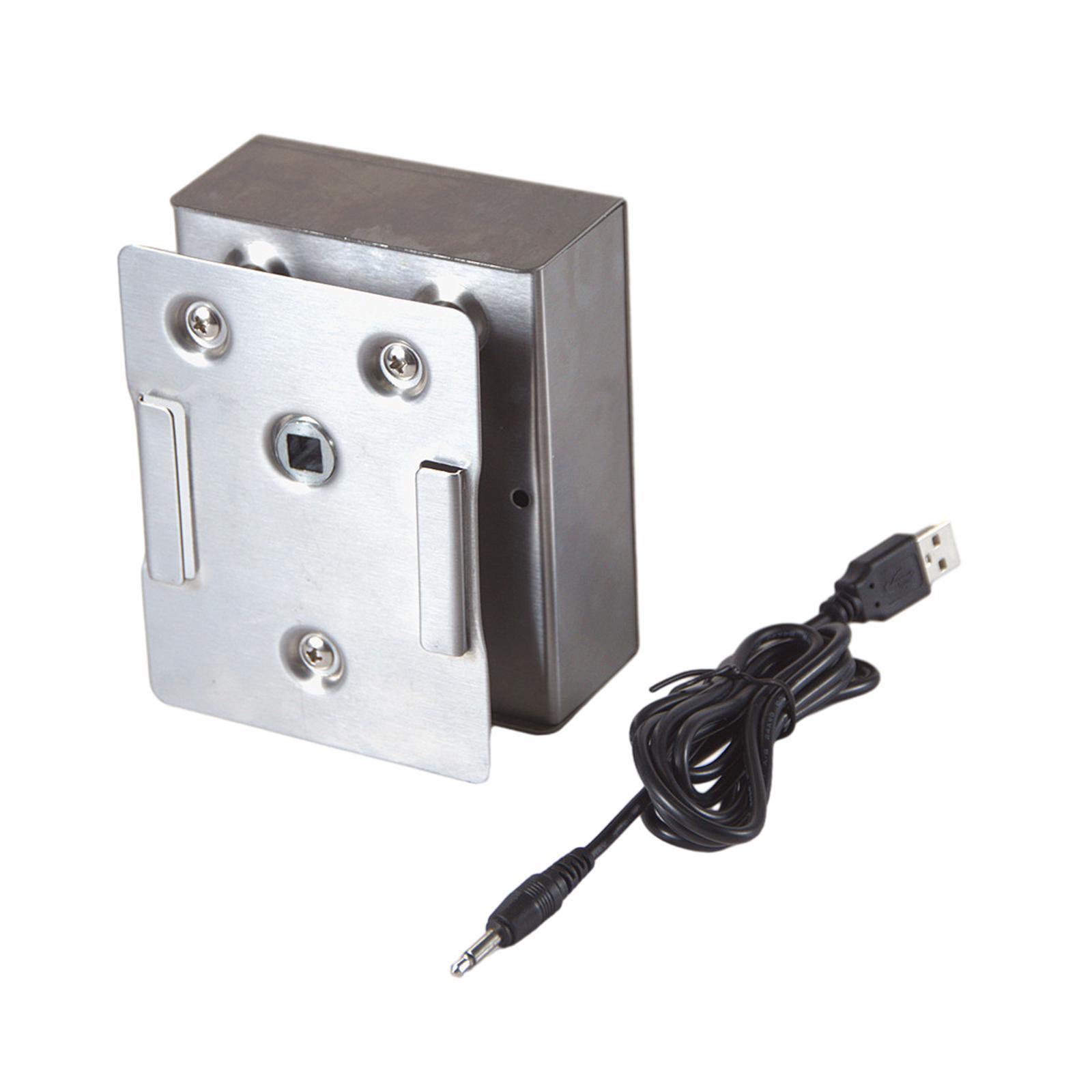 Rotisserie Motor 5V Boosting 12V with USB Wire Universal 70kg Barbecue Grill Rotator Motor for Camping Grilling