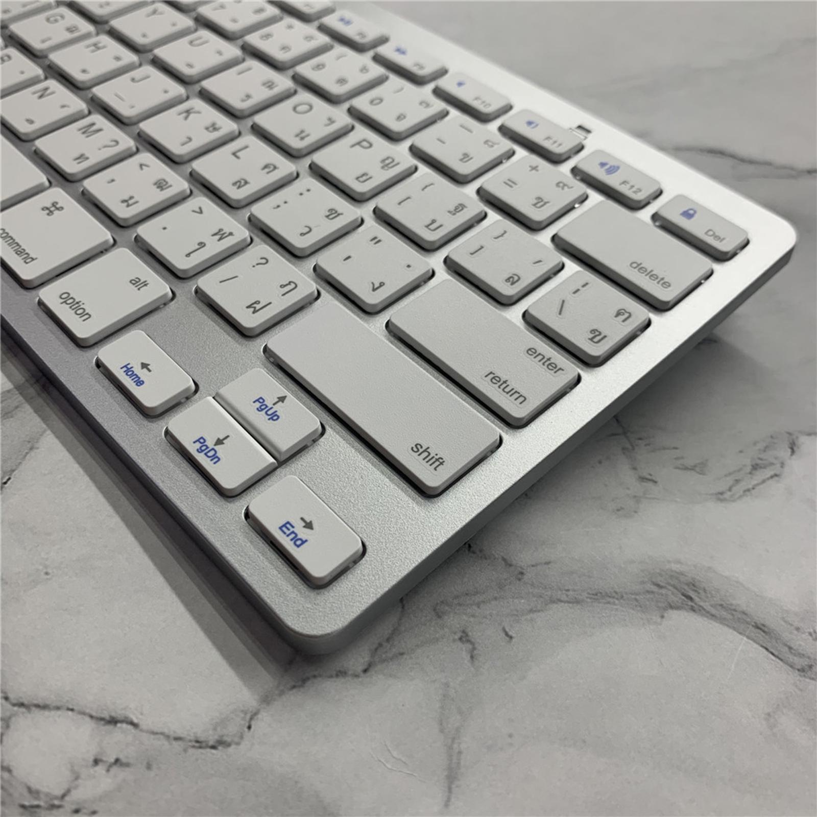 Mini Thai 78 Keys Wireless Bluetooth Keyboard Lightweight Energy-saving