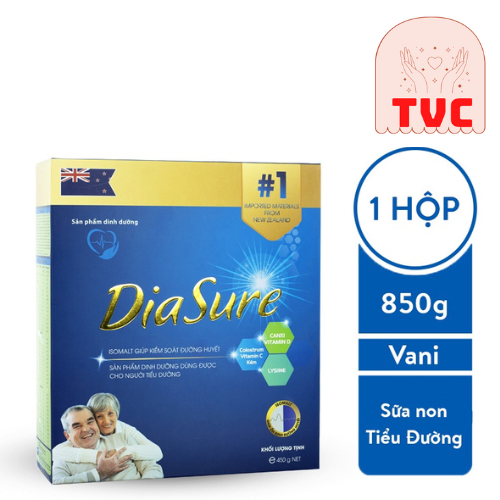 Diasure Lon 850G - Sữa Non Dành Cho Người Tiểu Đường, Ngăn Ngừa Các Biến Chứng Bệnh Tiểu Đường