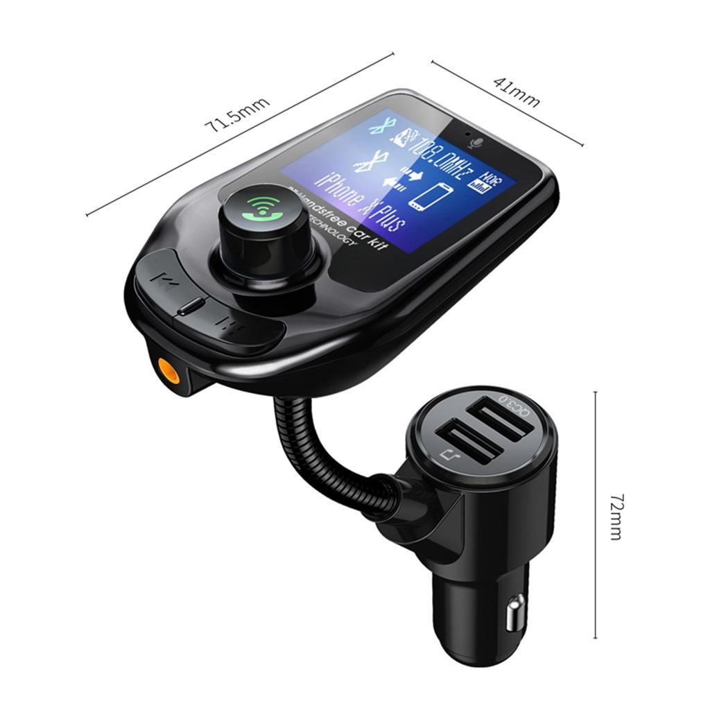 FM Bluetooth Car Radio Adapter Audio Players With Display From