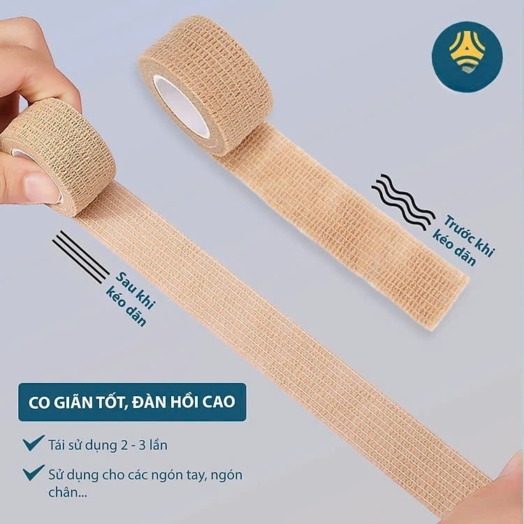 COMBO 2 CUỘN Băng vải quấn bảo vệ ngón chân giảm ma sát, chống chai sần khi mang giày