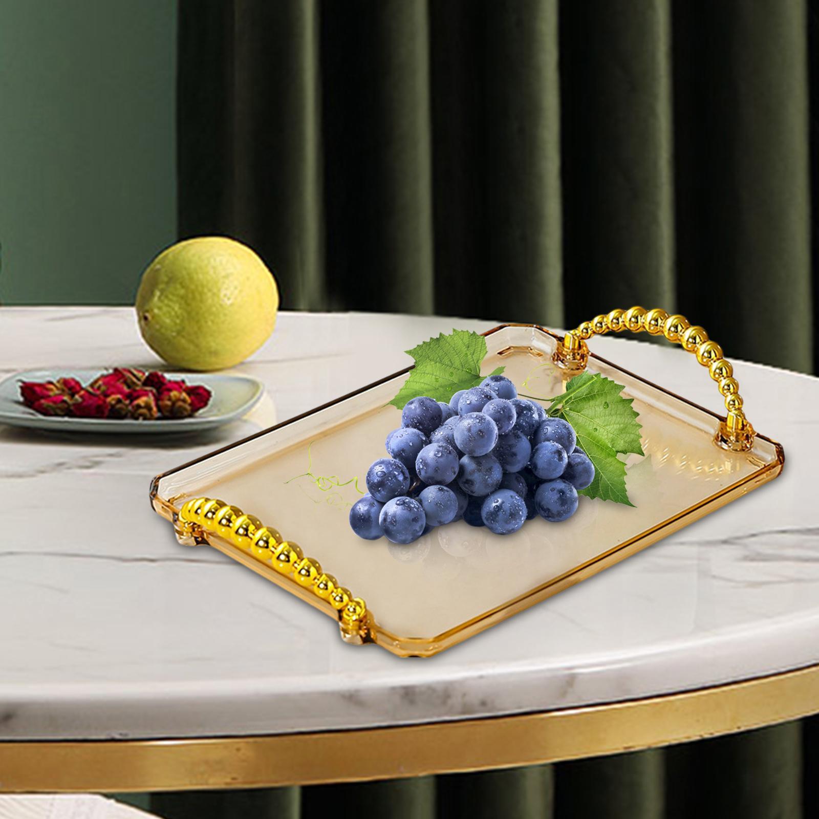 Nordic Serving Tray, Storage Organizer, Multifunction Dessert Tray Food Snack Tray for Home Kitchen