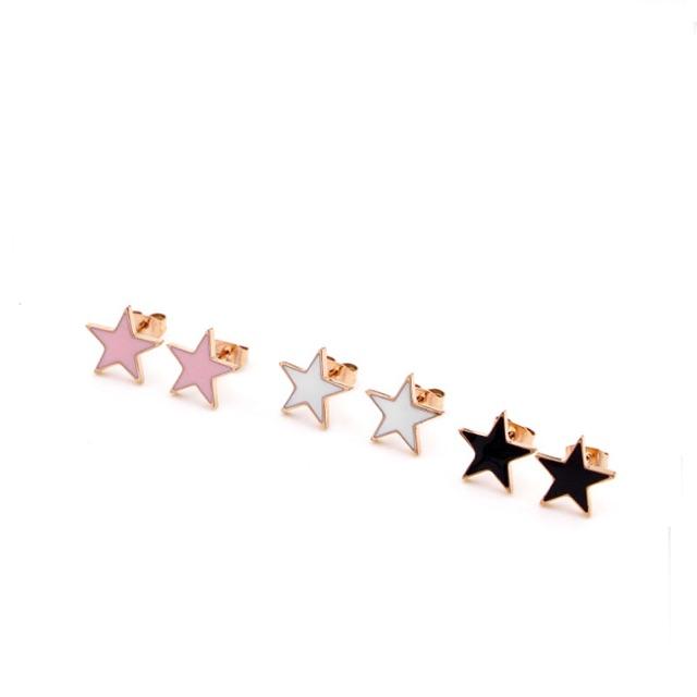 Khuyên tai titan ngôi sao không đen KTZ28